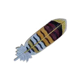 Maxbell Handmade Embroidered Bookmark Artistic Feather Bookmarks for School Supplies Yellow