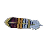 Maxbell Handmade Embroidered Bookmark Artistic Feather Bookmarks for School Supplies Yellow