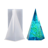 Maxbell Cone Resin Model Ring Holder Pyramid Silicone Model DIY Home Decoration Hexagonal Cone