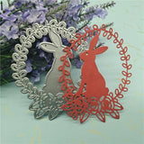 Maxbell Easter Rabbit Metal Cutting Dies for Card Making Album Stamp Decorations