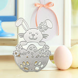 Maxbell Metal Easter Bunny Border Edge Cutting Dies for Party DIY Scrapbook Folders