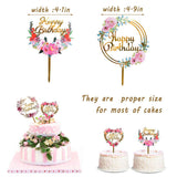 Maxbell 5x Pastoral Cake Toppers Photo Props for Wedding Engagement Baby Shower Style A