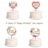 Maxbell 5x Pastoral Cake Toppers Photo Props for Wedding Engagement Baby Shower Style A