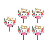 Maxbell 5x Pastoral Cake Toppers Photo Props for Wedding Engagement Baby Shower Style A