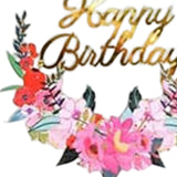 Maxbell 5x Pastoral Cake Toppers Photo Props for Wedding Engagement Baby Shower Style A