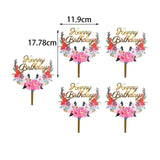 Maxbell 5x Pastoral Cake Toppers Photo Props for Wedding Engagement Baby Shower Style A
