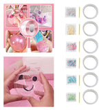Maxbell Bubble Blowing Double Sided Tape Wall Mount Tape Creative DIY Crafts Sticky White Sequins