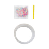 Maxbell Bubble Blowing Double Sided Tape Wall Mount Tape Creative DIY Crafts Sticky Pink Sequins