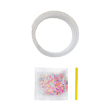 Maxbell Bubble Blowing Double Sided Tape Wall Mount Tape Creative DIY Crafts Sticky Pink Sequins