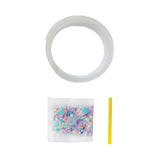 Maxbell Bubble Blowing Double Sided Tape Wall Mount Tape Creative DIY Crafts Sticky Purple Sequins
