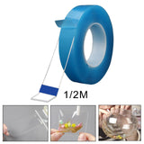 Maxbell Acrylic Blow Bubbles Tape Blue Wall Mount Tape DIY Crafting Removable Sticky Length 1M