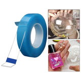 Maxbell Acrylic Blow Bubbles Tape Blue Wall Mount Tape DIY Crafting Removable Sticky Length 1M