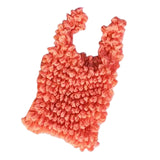 Maxbell Flexible Stretch Bag Shopping Bag Tote Washable Grocery Storage Bag Portable Orange