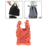 Maxbell Flexible Stretch Bag Shopping Bag Tote Washable Grocery Storage Bag Portable Orange