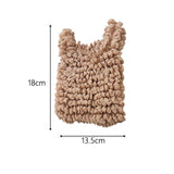 Maxbell Flexible Stretch Bag Shopping Bag Tote Washable Grocery Storage Bag Portable Light Brown