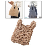 Maxbell Flexible Stretch Bag Shopping Bag Tote Washable Grocery Storage Bag Portable Light Brown