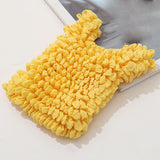 Maxbell Flexible Stretch Bag Shopping Bag Tote Washable Grocery Storage Bag Portable Yellow