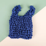 Maxbell Flexible Stretch Bag Shopping Bag Tote Washable Grocery Storage Bag Portable Dark Blue