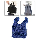 Maxbell Flexible Stretch Bag Shopping Bag Tote Washable Grocery Storage Bag Portable Dark Blue