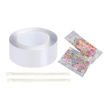 Maxbell Blow Bubbles Balloons Double Sided Tape Interesting DIY Crafts Sensory Toy Style B 100cm