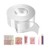 Maxbell Nano Tape with Straws and Beads Non Marking Reusable for Classroom DIY Craft