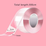 Maxbell Clear Nano Tape with Stickers Double Sided Removable for Classroom DIY Craft Beads Set