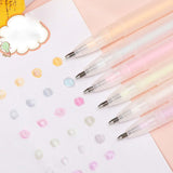 Maxbell 6 Pack Dot Glue Pens Sticks with 6 Refills Professional for Collages Posters