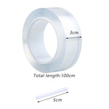 Maxbell bubble Balloons Blowing Tape Adhesive Mounting Tape Sensory Toy Clear 3cm Wide 1m Long