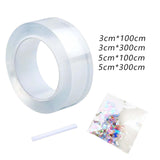 Maxbell bubble Balloons Blowing Tape Adhesive Mounting Tape Sensory Toy Clear 3cm Wide 1m Long
