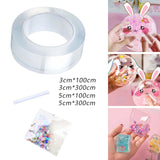 Maxbell bubble Balloons Blowing Tape Adhesive Mounting Tape Sensory Toy Clear 3cm Wide 1m Long