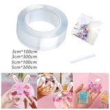 Maxbell bubble Balloons Blowing Tape Adhesive Mounting Tape Sensory Toy Clear 3cm Wide 1m Long