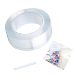 Maxbell bubble Balloons Blowing Tape Adhesive Mounting Tape Sensory Toy Clear 3cm Wide 3m Long