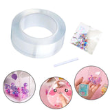 Maxbell bubble Balloons Blowing Tape Adhesive Mounting Tape Sensory Toy Clear 3cm Wide 3m Long