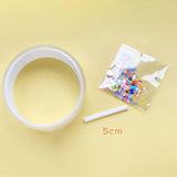 Maxbell bubble Balloons Blowing Tape Adhesive Mounting Tape Sensory Toy Clear 5cm Wide 1m Long