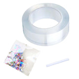 Maxbell bubble Balloons Blowing Tape Adhesive Mounting Tape Sensory Toy Clear 5cm Wide 1m Long