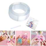 Maxbell bubble Balloons Blowing Tape Adhesive Mounting Tape Sensory Toy Clear 5cm Wide 1m Long