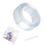 Maxbell bubble Balloons Blowing Tape Adhesive Mounting Tape Sensory Toy Clear 5cm Wide 3m Long