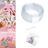 Maxbell bubble Balloons Blowing Tape Adhesive Mounting Tape Sensory Toy Clear 5cm Wide 3m Long