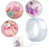 Maxbell bubble Balloons Blowing Tape Adhesive Mounting Tape Sensory Toy Clear 5cm Wide 3m Long
