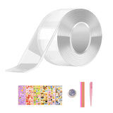 Maxbell Bubble Blowing Double Sided Tape Reusable Transparent Tape Mounting Tape Style A