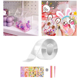 Maxbell Bubble Blowing Double Sided Tape Reusable Transparent Tape Mounting Tape Style A