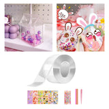 Maxbell Bubble Blowing Double Sided Tape Reusable Transparent Tape Mounting Tape Style B