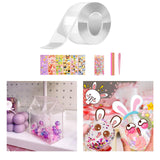 Maxbell Bubble Blowing Double Sided Tape Reusable Transparent Tape Mounting Tape Style B