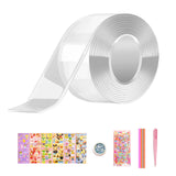 Maxbell Bubble Blowing Double Sided Tape Reusable Transparent Tape Mounting Tape Style C