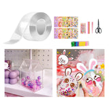 Maxbell Bubble Blowing Double Sided Tape Reusable Transparent Tape Mounting Tape Style D