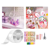 Maxbell Bubble Blowing Double Sided Tape Reusable Transparent Tape Mounting Tape Style D