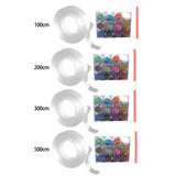 Maxbell Double Sided Tape Clear 3cm Width DIY for Relax Birthday Gift Party 100cm