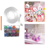 Maxbell Double Sided Tape Clear 3cm Width DIY for Relax Birthday Gift Party 100cm