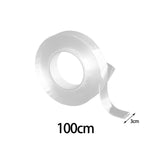 Maxbell Double Sided Tape Clear 3cm Width DIY for Relax Birthday Gift Party 100cm