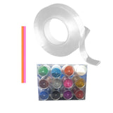 Maxbell Double Sided Tape Clear 3cm Width DIY for Relax Birthday Gift Party 200cm